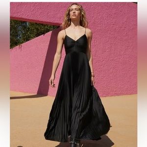 Black Pleated Dress